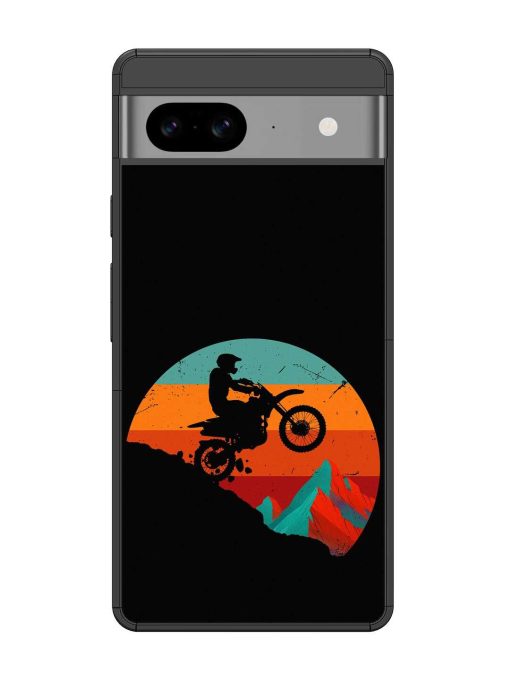 Mountain Bike Glossy Metal Phone Cover for Google Pixel 8 Zapvi