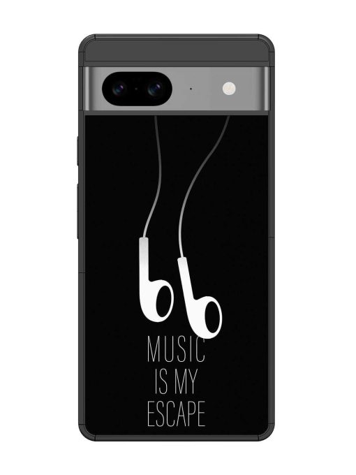 Music Is My Escape Glossy Metal Phone Cover for Google Pixel 8 Zapvi