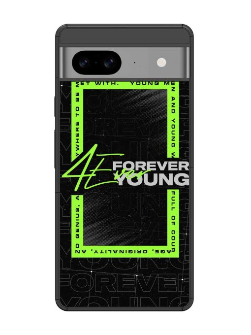 Forever Young Glossy Metal Phone Cover for Google Pixel 8 Zapvi