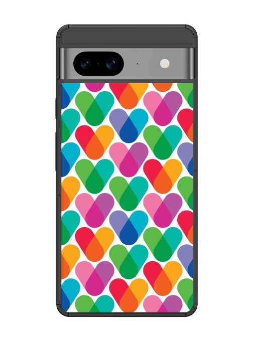 Overlapping Colors Colorful Glossy Metal TPU Phone Cover for Google Pixel 8 Zapvi