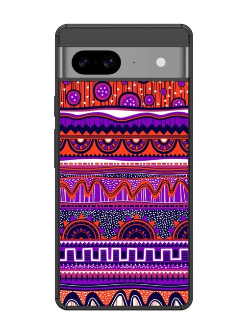 Ethnic Seamless Pattern Glossy Metal TPU Phone Cover for Google Pixel 8 Zapvi