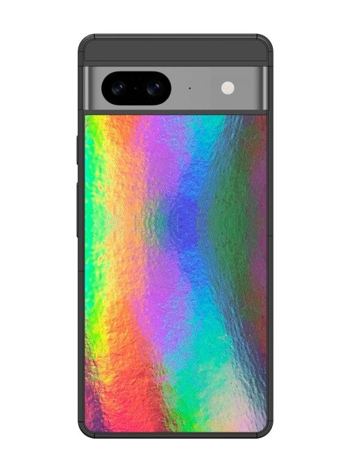 Colorful Holographic Background Glossy Metal TPU Phone Cover for Google Pixel 8 Zapvi