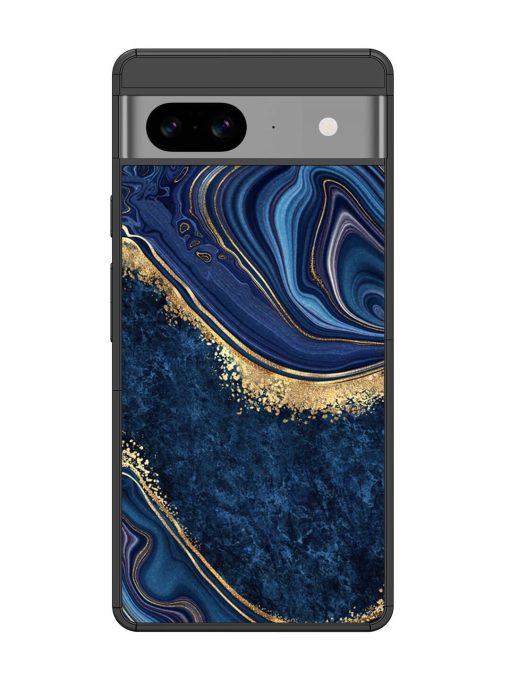 Abstract Background Blue Glossy Metal TPU Phone Cover for Google Pixel 8 Zapvi