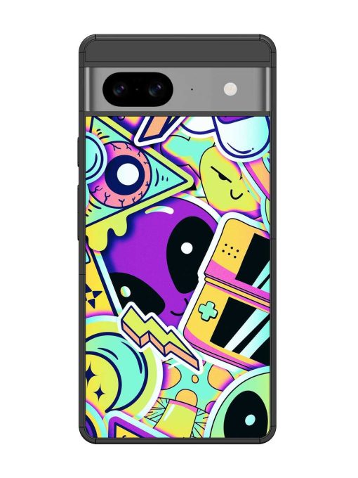 Scratch Art Glossy Metal Phone Cover for Google Pixel 8 Zapvi