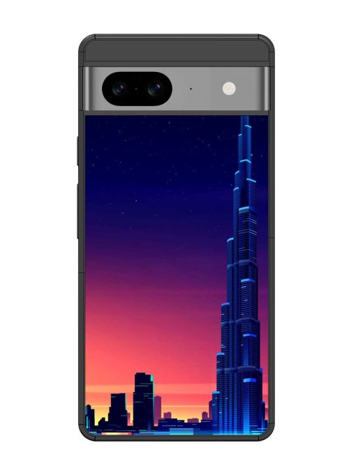 Burj Khalifa Abstract Glossy Metal Phone Cover for Google Pixel 8 Zapvi