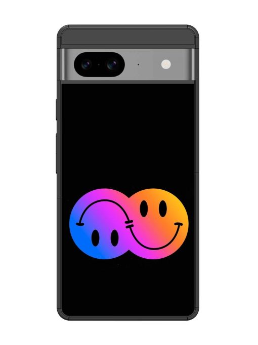 Gradient Smile Art Glossy Metal TPU Phone Cover for Google Pixel 8 Zapvi