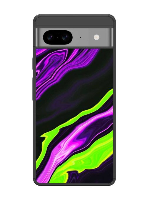 Bright Fluid Violet Glossy Metal Phone Cover for Google Pixel 8 Zapvi