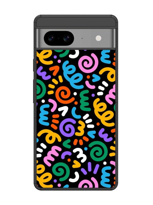 Colorful Seamless Vector Glossy Metal Phone Cover for Google Pixel 8 Zapvi