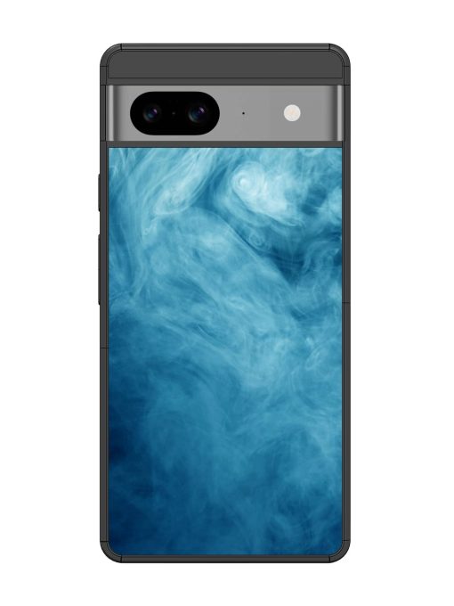 Blue Smoke Art Glossy Metal Phone Cover for Google Pixel 8 Zapvi