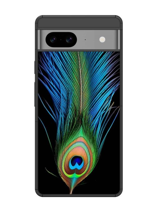 Peacock Feather Glossy Metal TPU Phone Cover for Google Pixel 8 Zapvi