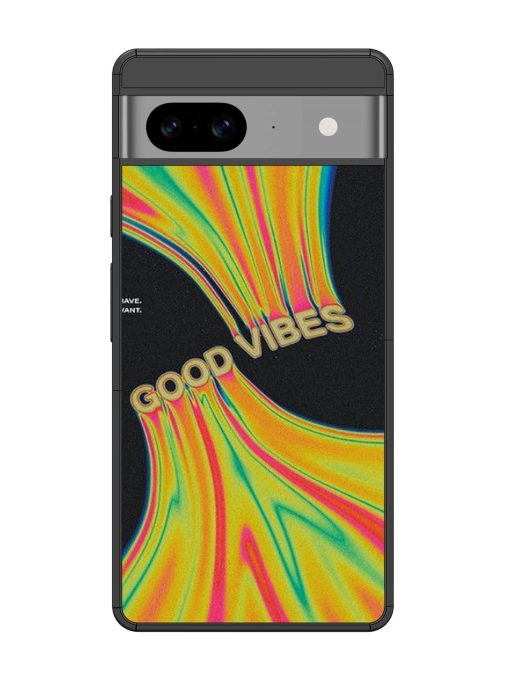 Good Vibes Glossy Metal Phone Cover for Google Pixel 8 Zapvi