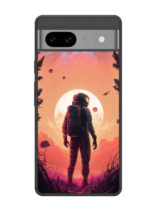 Red Sky At Morning Glossy Metal Phone Cover for Google Pixel 8 Zapvi