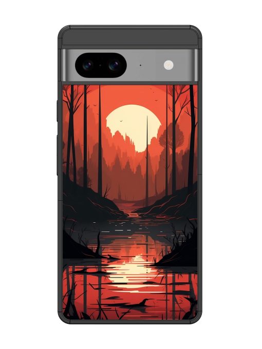 Natural Landscape Glossy Metal Phone Cover for Google Pixel 8 Zapvi