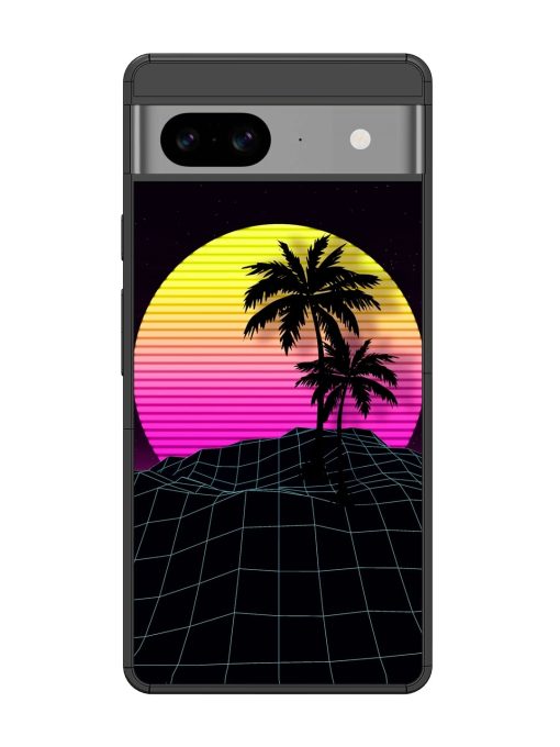 Coconut Vector Glossy Metal Phone Cover for Google Pixel 8 Zapvi