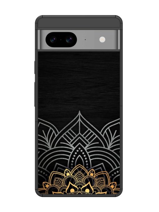 Decorative Golden Pattern Glossy Metal Phone Cover for Google Pixel 8 Zapvi