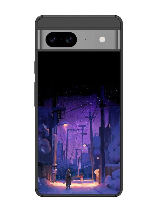 Winter Anime Art Glossy Metal Phone Cover for Google Pixel 8 Zapvi