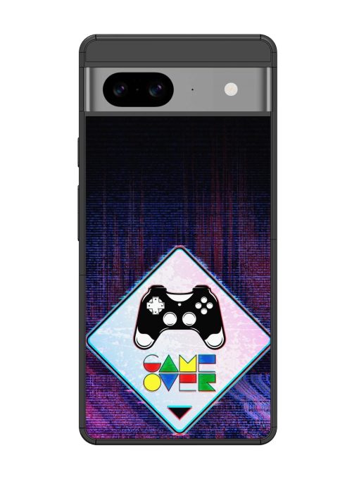 Game Over Glossy Metal Phone Cover for Google Pixel 8 Zapvi