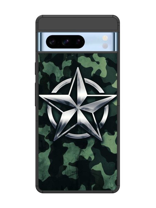 Indian Army Star Design Glossy Metal Phone Cover for Google Pixel 8 Pro Zapvi