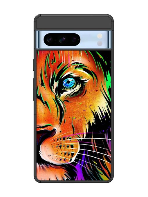 Colorful Lion Design Glossy Metal TPU Phone Cover for Google Pixel 8 Pro Zapvi