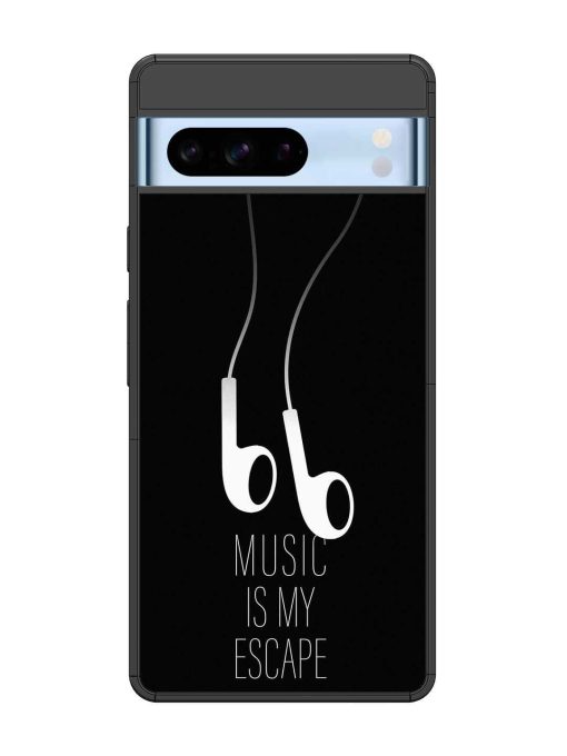 Music Is My Escape Glossy Metal Phone Cover for Google Pixel 8 Pro Zapvi