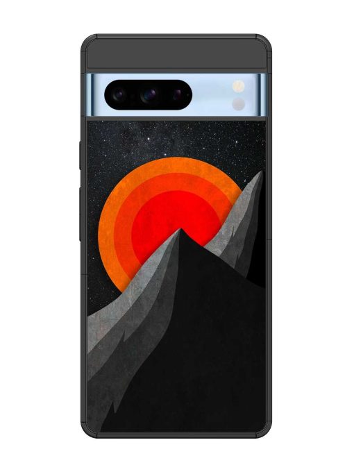 Black Mountain Glossy Metal Phone Cover for Google Pixel 8 Pro