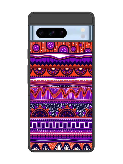 Ethnic Seamless Pattern Glossy Metal TPU Phone Cover for Google Pixel 8 Pro Zapvi