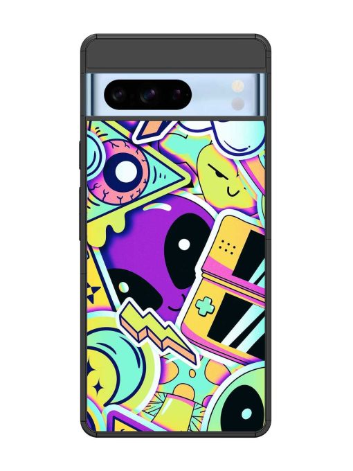 Scratch Art Glossy Metal Phone Cover for Google Pixel 8 Pro