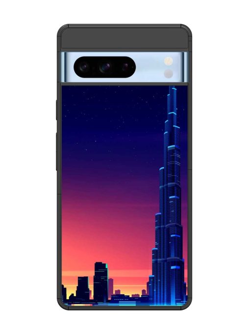 Burj Khalifa Abstract Glossy Metal Phone Cover for Google Pixel 8 Pro Zapvi