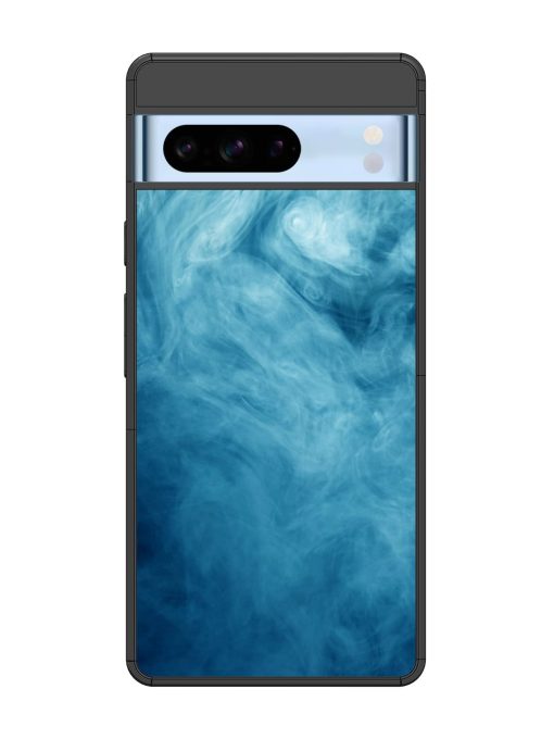 Blue Smoke Art Glossy Metal Phone Cover for Google Pixel 8 Pro Zapvi