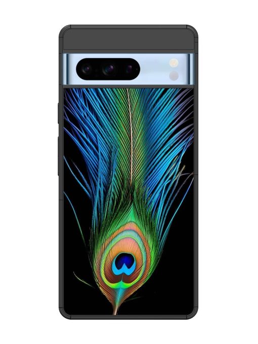 Peacock Feather Glossy Metal TPU Phone Cover for Google Pixel 8 Pro Zapvi