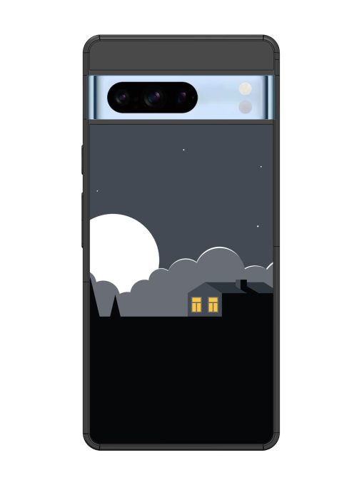 Full Moon Vector Art Glossy Metal Phone Cover for Google Pixel 8 Pro