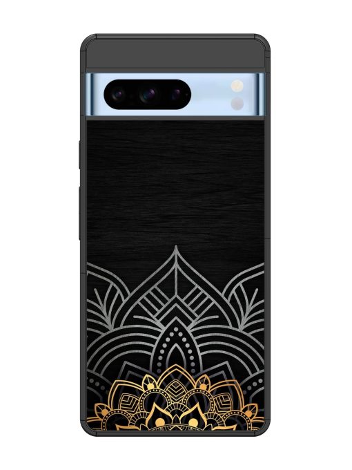 Decorative Golden Pattern Glossy Metal Phone Cover for Google Pixel 8 Pro