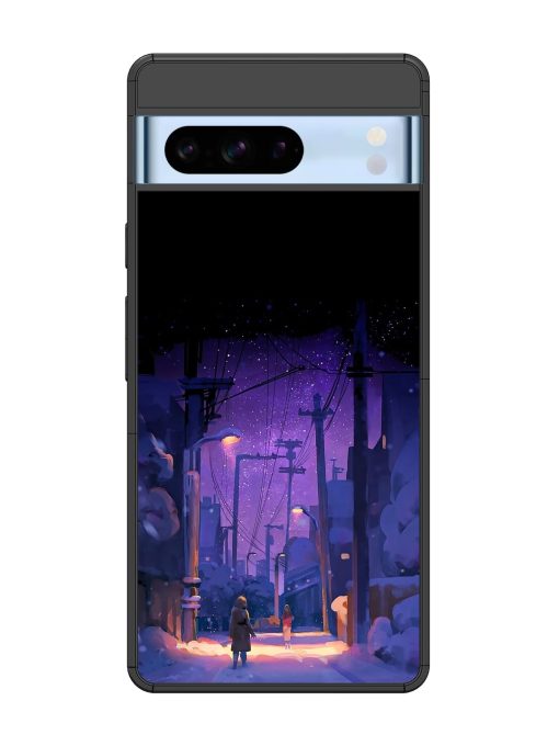 Winter Anime Art Glossy Metal Phone Cover for Google Pixel 8 Pro Zapvi