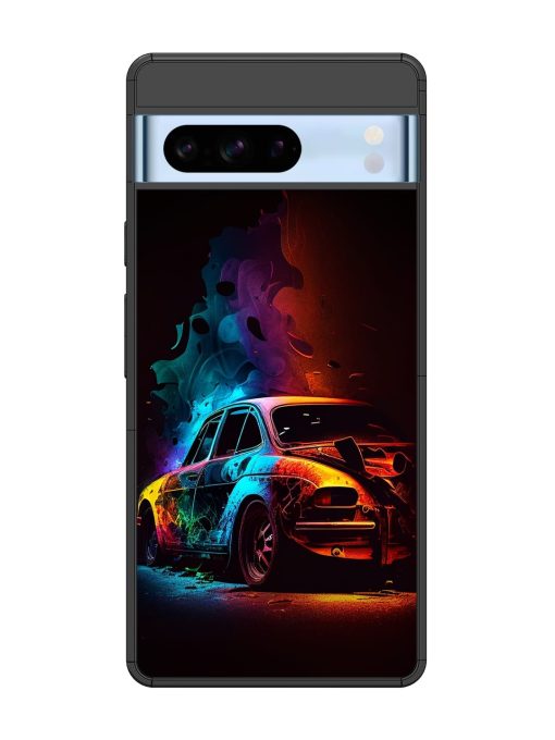 High Classic Car Art Glossy Metal Phone Cover for Google Pixel 8 Pro Zapvi