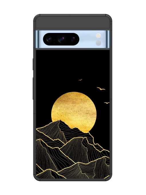 Golden Sunrise Glossy Metal Phone Cover for Google Pixel 8 Pro