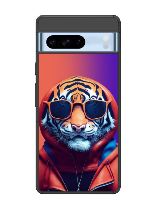 Tiger Animation Glossy Metal Phone Cover for Google Pixel 8 Pro Zapvi