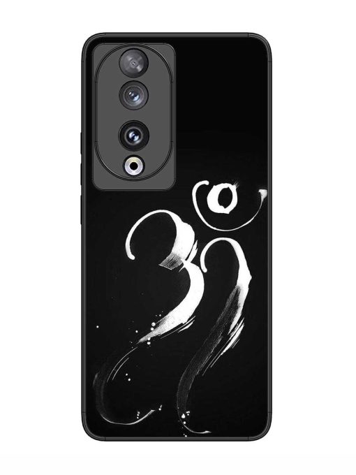 Om Logo Glossy Metal Phone Cover for Honor 90 Zapvi