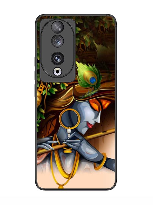 Krishna Glossy Metal Phone Cover for Honor 90 Zapvi