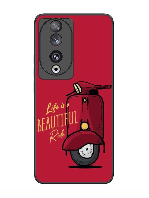 Life Is Beautiful Rides Glossy Metal Phone Cover for Honor 90 Zapvi