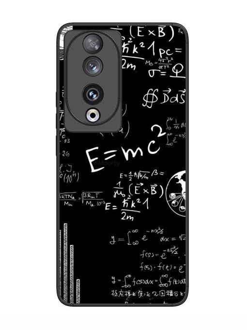 E=Mc2 Mass?Energy Equivalence Glossy Metal Phone Cover for Honor 90 Zapvi