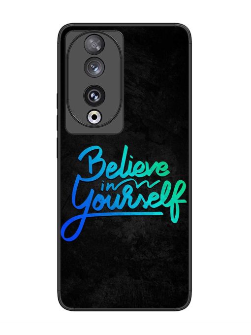 Believe In Yourself Glossy Metal Phone Cover for Honor 90 Zapvi