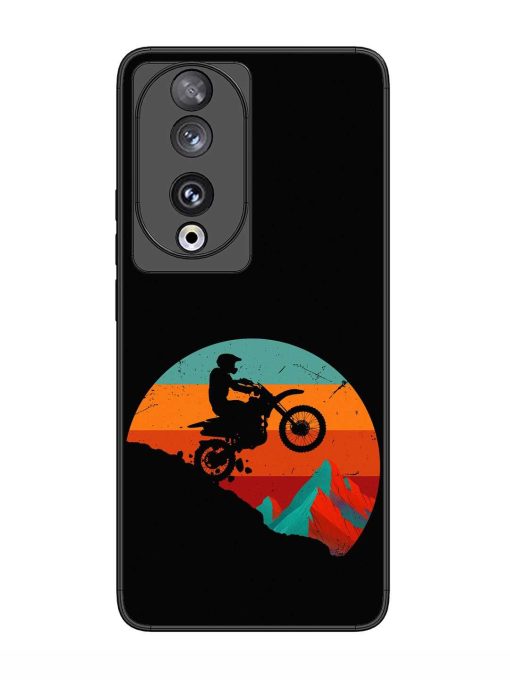 Mountain Bike Glossy Metal Phone Cover for Honor 90 Zapvi