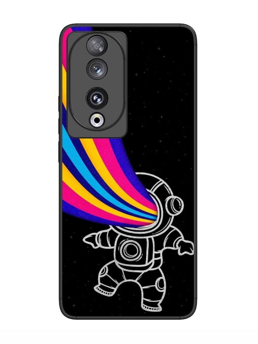 Astronaut Glossy Metal TPU Phone Cover for Honor 90