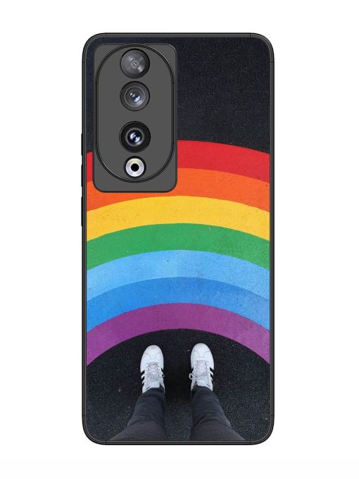 Legs Rainbow Glossy Metal TPU Phone Cover for Honor 90 Zapvi