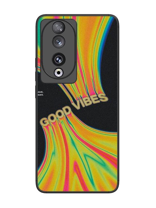 Good Vibes Glossy Metal Phone Cover for Honor 90