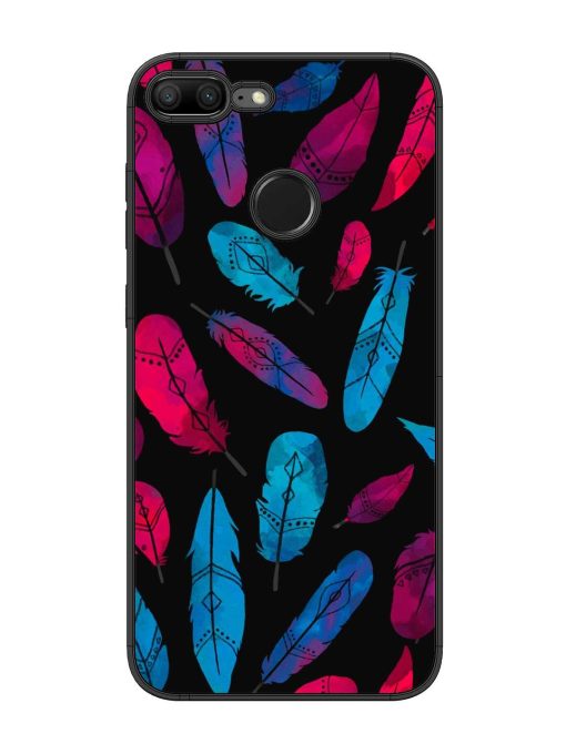 Feather Art Glossy Metal Phone Cover for Honor 9 Lite Zapvi