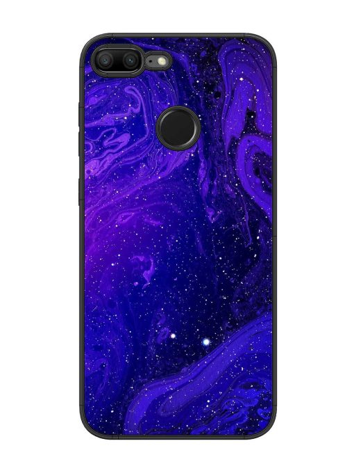 Galaxy Acrylic Abstract Art Glossy Metal Phone Cover for Honor 9 Lite Zapvi