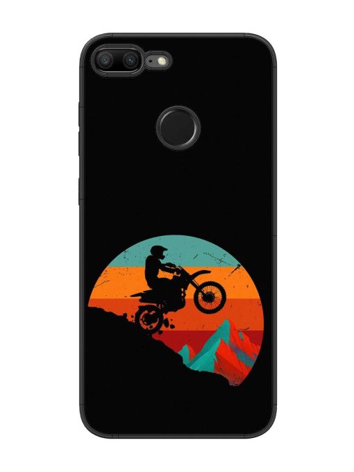 Mountain Bike Glossy Metal Phone Cover for Honor 9 Lite Zapvi