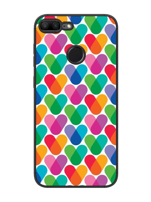 Overlapping Colors Colorful Glossy Metal TPU Phone Cover for Honor 9 Lite Zapvi