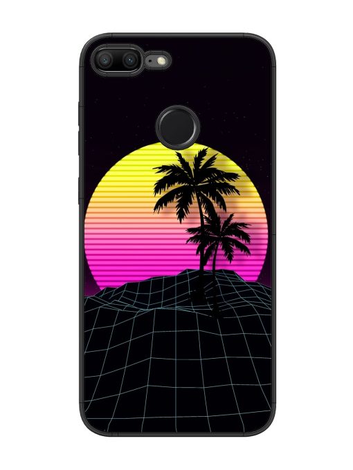 Coconut Vector Glossy Metal Phone Cover for Honor 9 Lite Zapvi